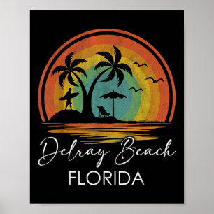 Delray Beach Florida Sommer Urlaub tropische Sonne Poster