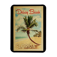 Delray Beach Palm Tree Vintage Travel