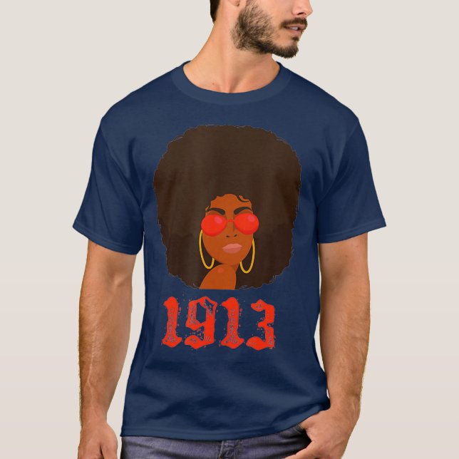 Delta 1913 Studentinnenverbindung Ehefrau Mama Sig T-Shirt (Vorderseite)