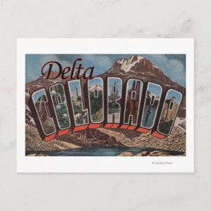Delta, ColoradoGroße BuchstabenszenenDelta, CO Postkarte