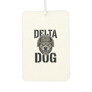 Delta Dog Bulldog Helm Vintage Gravur Design_ Autolufterfrischer