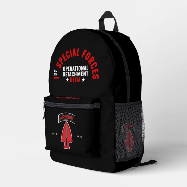 Delta Force Tribut Personalized Bedruckter Rucksack (Rückseitige Ecke Rechts)