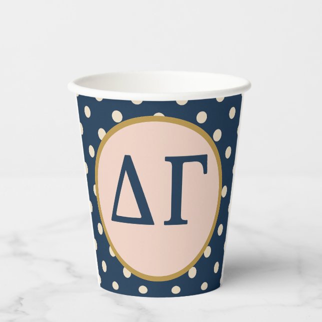 Delta Gamma Pappbecher (Vorderseite)