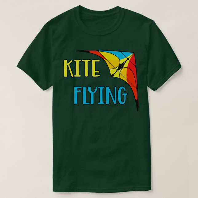 Delta Glider Hang Gliding Stunt Kite T-Shirt (Design vorne)