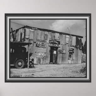 Delta Juke Joint aus den 30er Jahren Poster