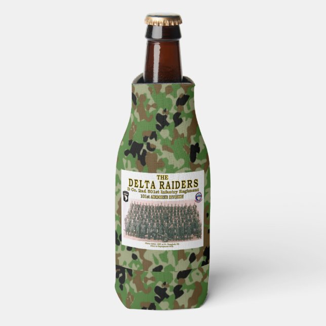 DELTA RAIDERS FLASCHENKÜHLER (Flaschenvorderseite)