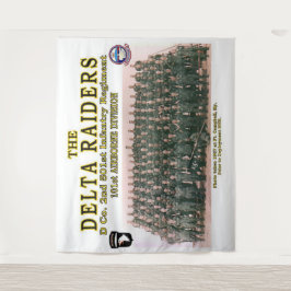 DELTA RAIDERS GROUP FOTO in Ft. CAMPBELL, KY. Wandteppich