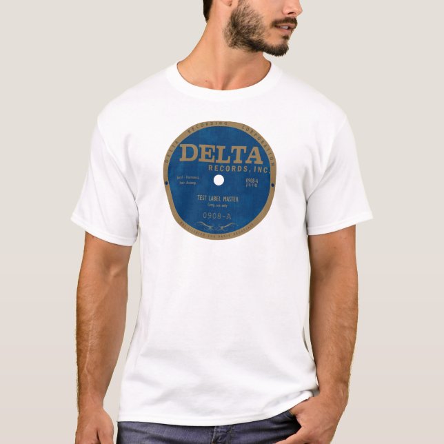 Delta Records Label T-Shirt (Vorderseite)