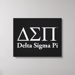 Delta Sigma Pi Klassisches Logo Leinwanddruck