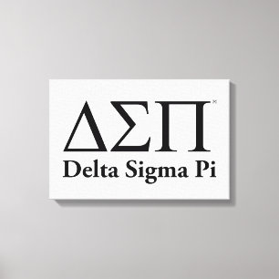 Delta Sigma Pi Klassisches Logo Leinwanddruck