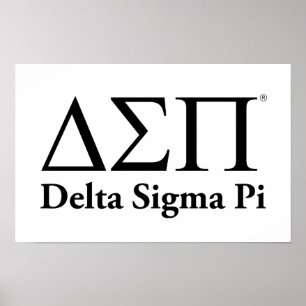 Delta Sigma Pi Klassisches Logo Poster