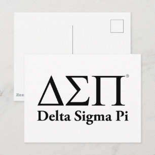 Delta Sigma Pi Klassisches Logo Postkarte