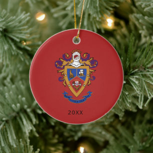 Delta Sigma Pi offizielles Wappen Keramik Ornament