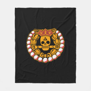 Delta Sigma Pi Totenkopf-Abzeichen Fleecedecke