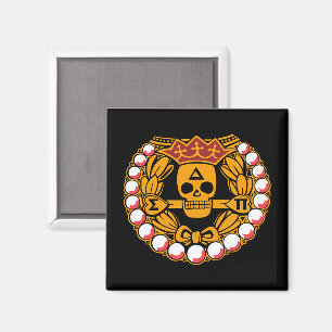 Delta Sigma Pi Totenkopf-Abzeichen Magnet