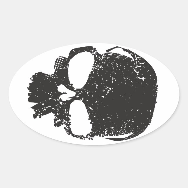 Delta Skull Sticker (Vorderseite)