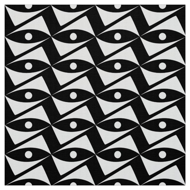 Delta Wings - Weiß und Schwarz Stoff (Muster)