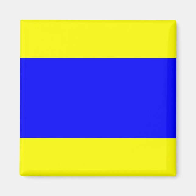 Delta Yellow Blue Magnet (Vorne)
