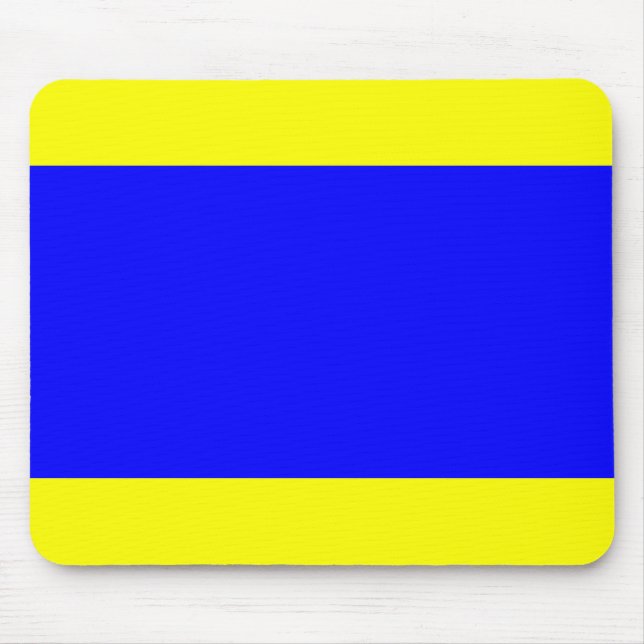 Delta Yellow Blue Mousepad (Vorne)
