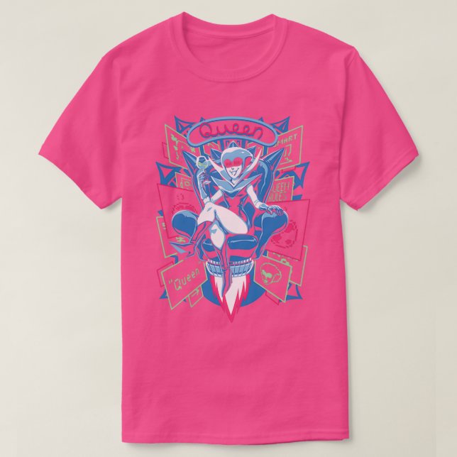 Deltarune Spamton Merch Angriff der Killerkönigin T-Shirt (Design vorne)
