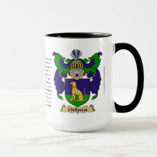 Deluca Familien-Wappen Tasse