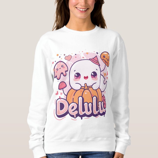 Delulu | ExDesigner | Halloween Sweatshirt (Vorderseite)