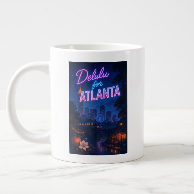 Delulu für Atlanta Jumbo-Tasse (Links)