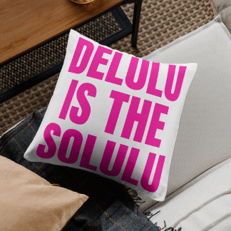 Delulu ist das heiße Rosa der Solulu Kissen