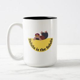 Delulu Ist das Solulu Lustiges Meme-Design Zweifarbige Tasse