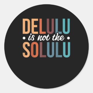 Deluluu Vorträge, ich höre zu. Runder Aufkleber