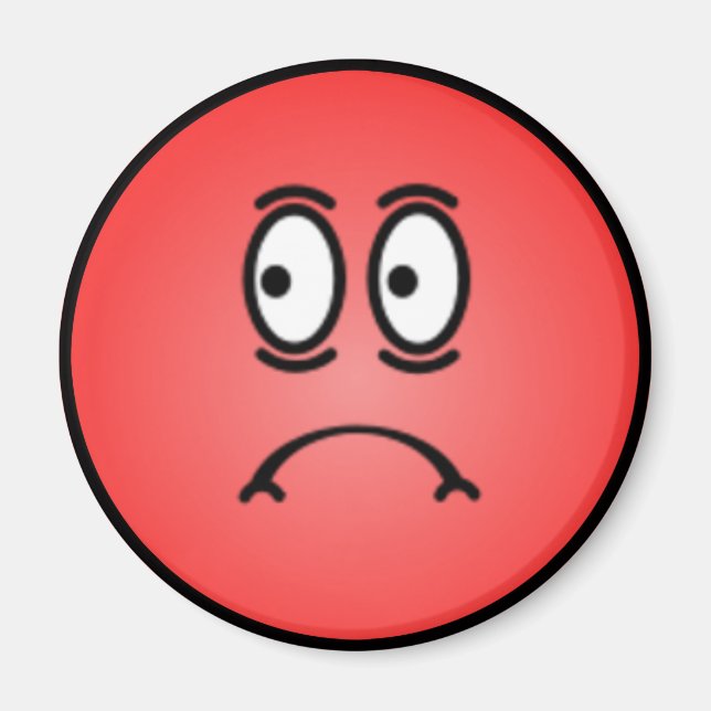 Deluxe Alberne Smiley Magnet (Vorne)