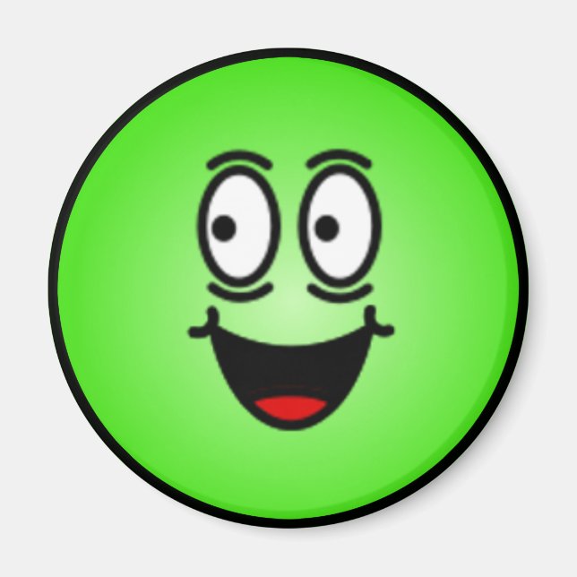 Deluxe Alberne Smiley Magnet (Vorne)