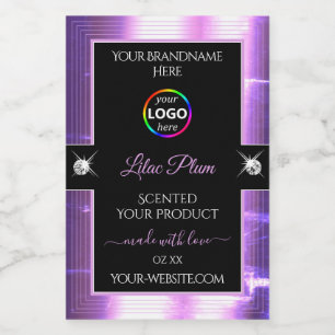 Deluxe Black Shiny Lilac mit Logo-Produktkennzeich Lebensmitteletikett