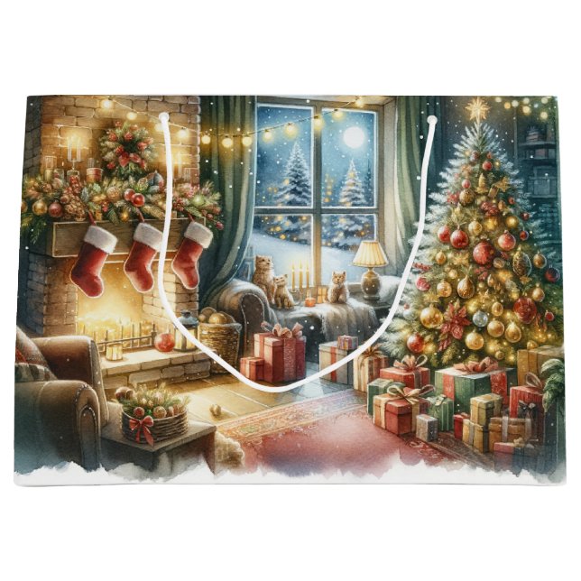 Deluxe Christmas Große Geschenktüte (Vorderseite)