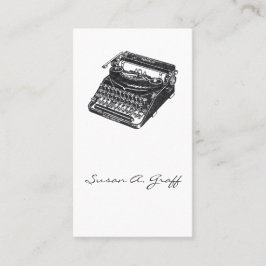 Deluxe geräuschlose Schreibmaschine Visitenkarte