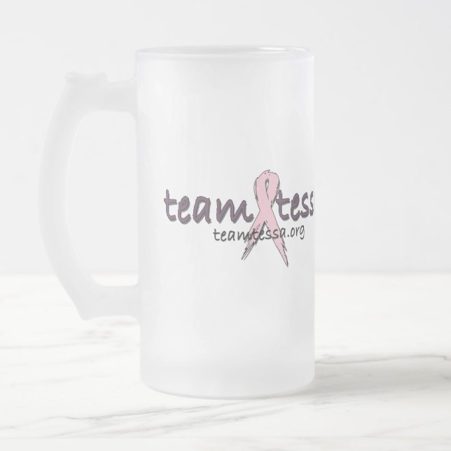 Deluxe mattierte Bier-Tasse Team-Tessa Mattglas Bierglas (Links)