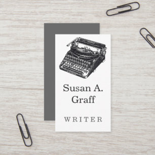 Deluxe Noiseless-Schreibmaschine Visitenkarte