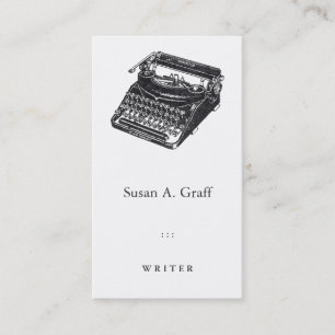 Deluxe Noiseless-Schreibmaschine Visitenkarte