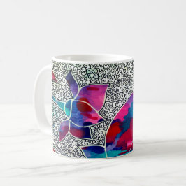 Deluxe Orientale Lotus Blume Originelle Kunst, Dic Kaffeetasse