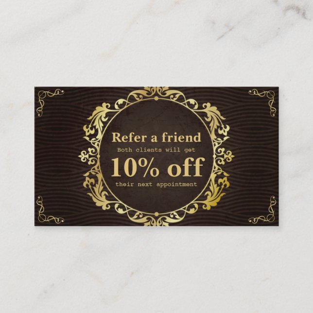 Deluxe Retro Empfehlungskarte (Vorderseite)