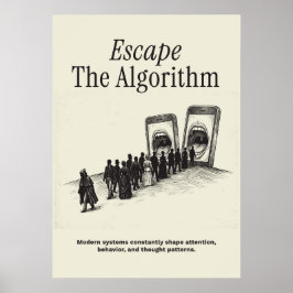 Dem Algorithmus entfliehen Poster