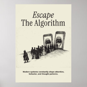 Dem Algorithmus entfliehen Poster
