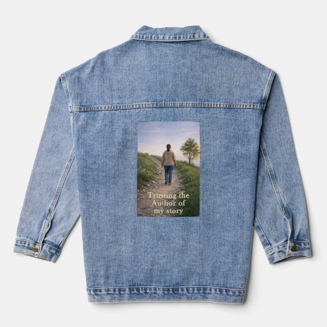 Dem Autor vertrauen Jeansjacke (Rückseite)