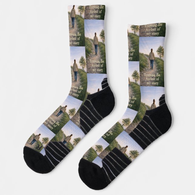 Dem Autor vertrauen Socken (Links)