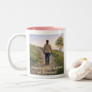 Dem Autor vertrauen Zweifarbige Tasse