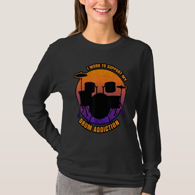 Dem Drumming-Sprichwort angepasst T-Shirt (Vorderseite)