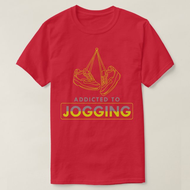 Dem Joggen angepasst T-Shirt (Design vorne)