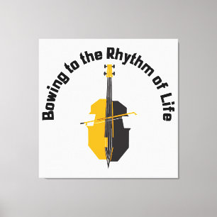 Dem Rhythmus des Lebens Cello beugen Leinwanddruck