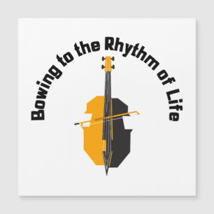 Dem Rhythmus des Lebens Cello zuneigen Magnetkarte