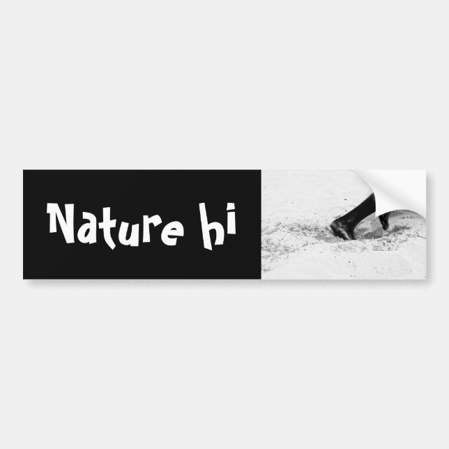 dem Sand ausgehen Autoaufkleber (Vorne)